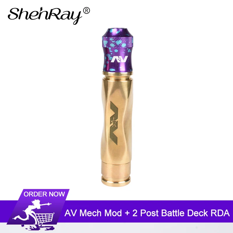 Shenray production AV Brass Gyre Mechanical Mod with 24mm