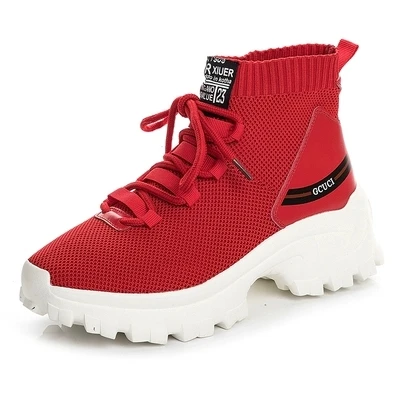 

Stretch old socks socks women 2019 spring new thick bottom Gaobang super fire leisure hip hop high shoes tide-1