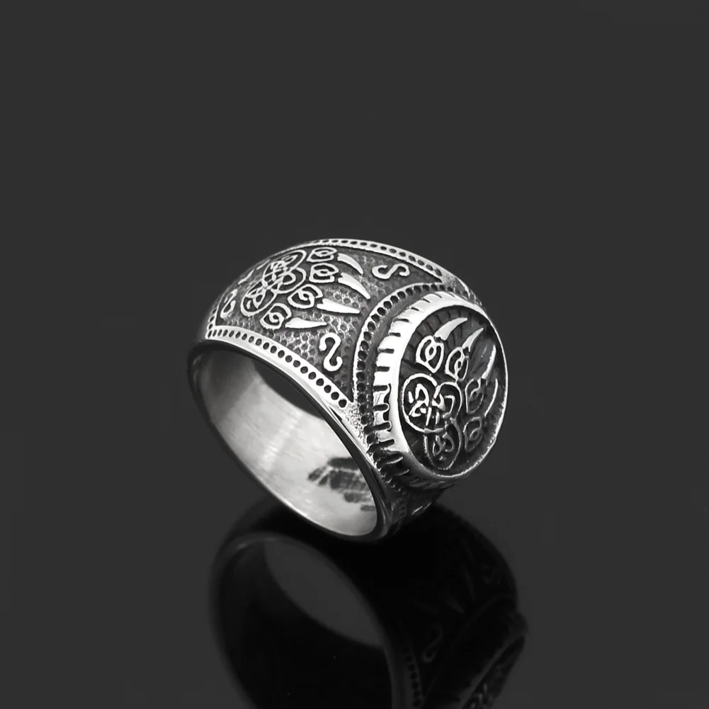 Мужское кольцо из нержавеющей стали 316L norse ювелирное изделие Викинг Волк