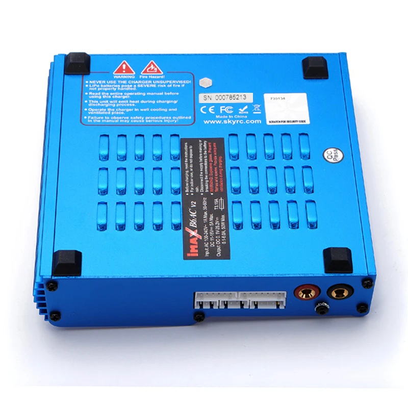 Балансирующее зарядное устройство SKYRC iMAX B6AC V2 6A 50 Вт AC/DC Lipo NiMH Pb/Dis с адаптером и ЖК