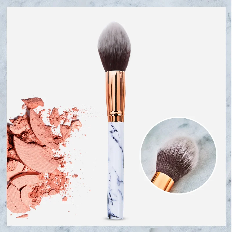 

ABS White Facial Makeup Brush Fashion Blush Beautiful Beauty
