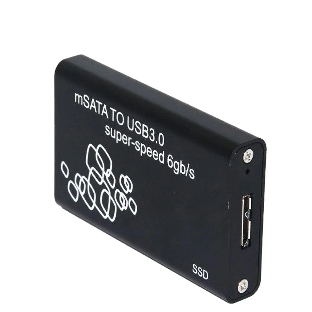 Оптовая продажа Мини mSATA к USB 3 0 SSD жесткий диск HDD Коробка Внешний Корпус чехол