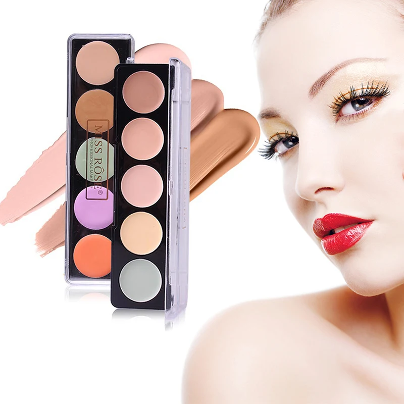 

Miss Rose Concealer Face Makeup Natural Brighten Foundation Whitening Base Full Coverage Concealer Cream Palette Eyeshadow TSLM1