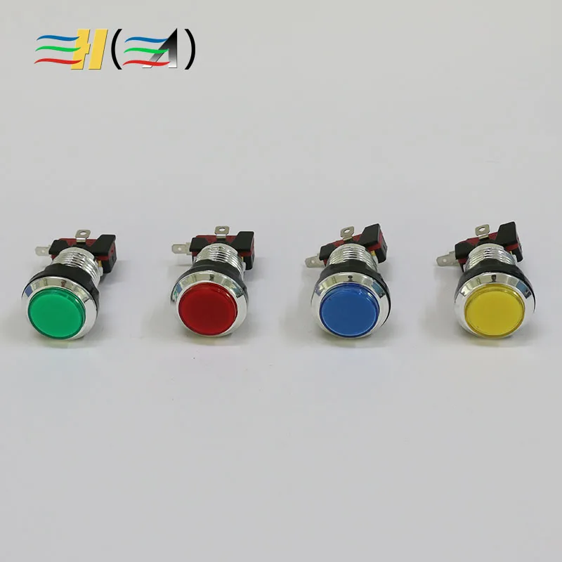 33 мм индикатор кнопки с свет микропереключатель кнопка Аркады для консоли шкаф игровых автоматов