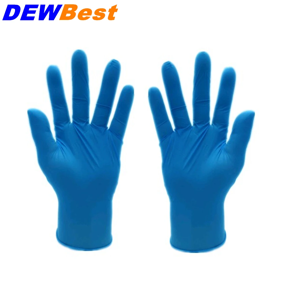 

DEWBest 25pairs Black&blue nitrile Tattoo Gloves Disposable Medical Nitrile Sterile Tatoo Gloves Medium Size Tattoo Accessories