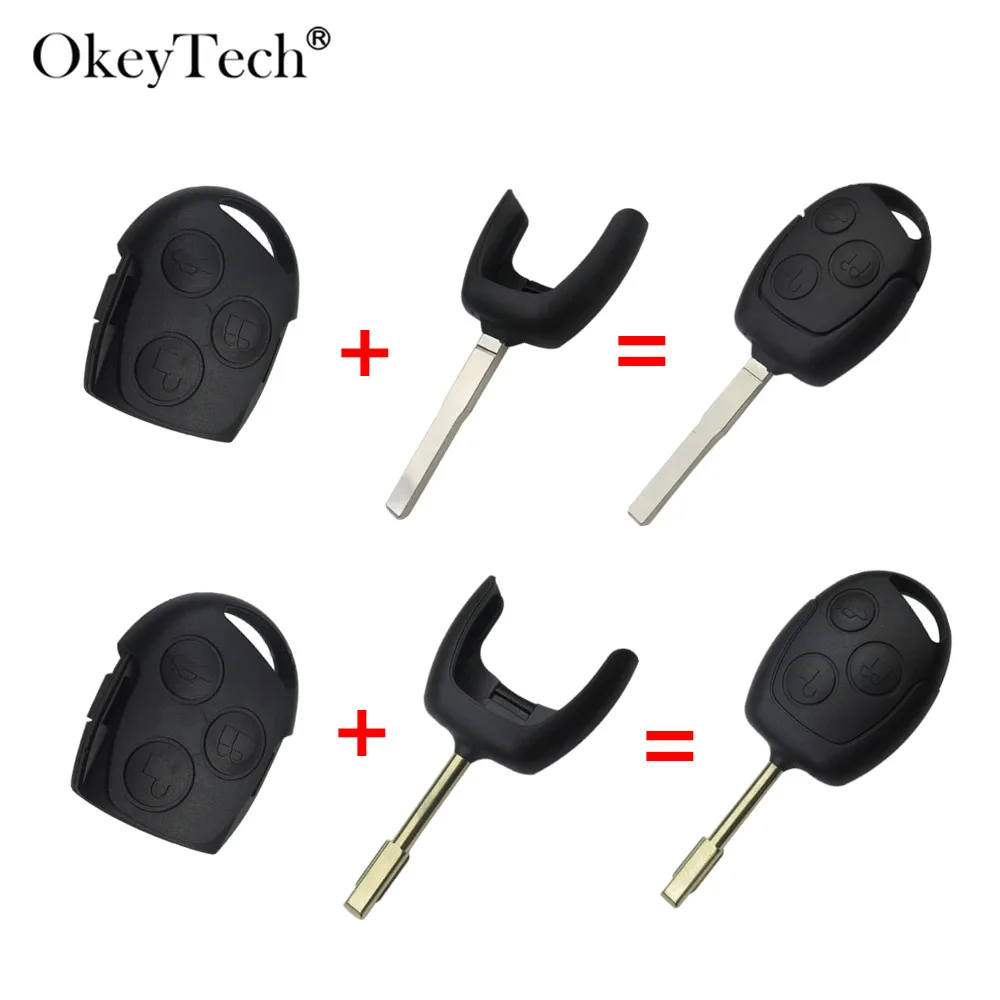 Car key shell for ford