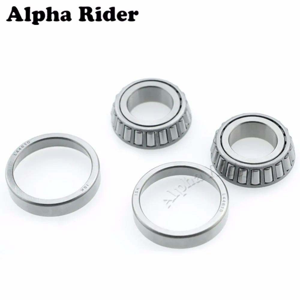 2x Motorcycle L44643/ L44610 Tapered Axle Roller Wheel Bearings Cone