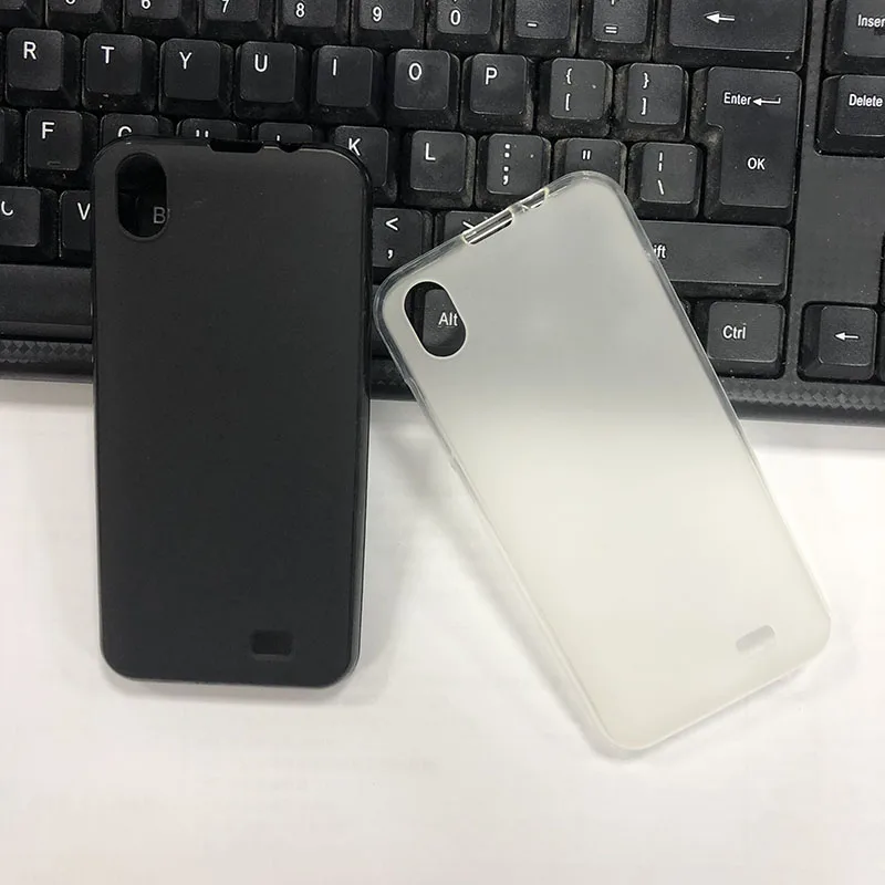 Чехол для Prestigio Wize Q3 силиконовый черный белый прозрачный мягкий чехол с полным
