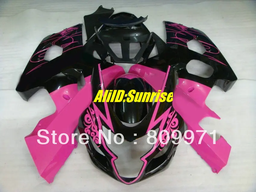 

S291 Pink gloss black Fairing kit for SUZUKI GSXR600 750 GSXR600 GSXR750 GSX-R600 750 K4 04 05 2004 2005 Fairings set+gifts