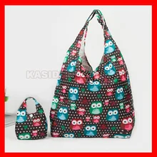 100 шт./лот) Водонепроницаемая нейлоновая складная сумка для покупок