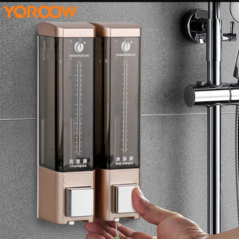 

Hotel Hand Liquid Soap ABS 450ml Soap-bottle Shower Shampoo Wall Mounted Dispenser Soap-dispenser Container Zeep XN0003