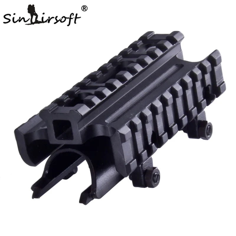 

Sinairsoft New Gen SKS Tri-Rail Tactical See-thru Receiver Cover Scope Mount MNT-T640TR SA4406