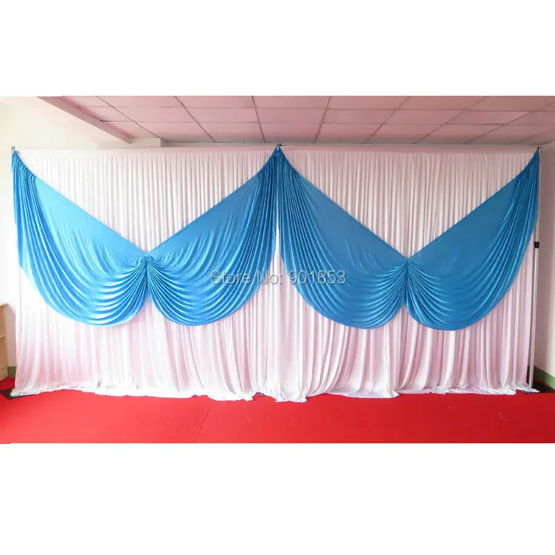 

3m*6m Butterfly Style Ice Silk Backdrop Free Shipping Shine Wedding Backdrop with New Desgin Valance