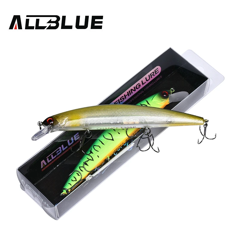 ALLBLUE Новинка Suspend JERKBAIT CHANCE 130SP рыболовная приманка 130 мм 20 г воблер Рудра гольян Вольфрам длинный Литой бас приманка для щуки снасти