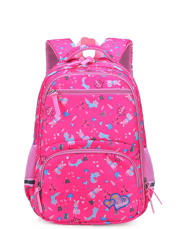 Школьные сумки с цветочным принтом для девочек 1-6 классов, Детские ортопедические школьные рюкзаки, mochila infantil