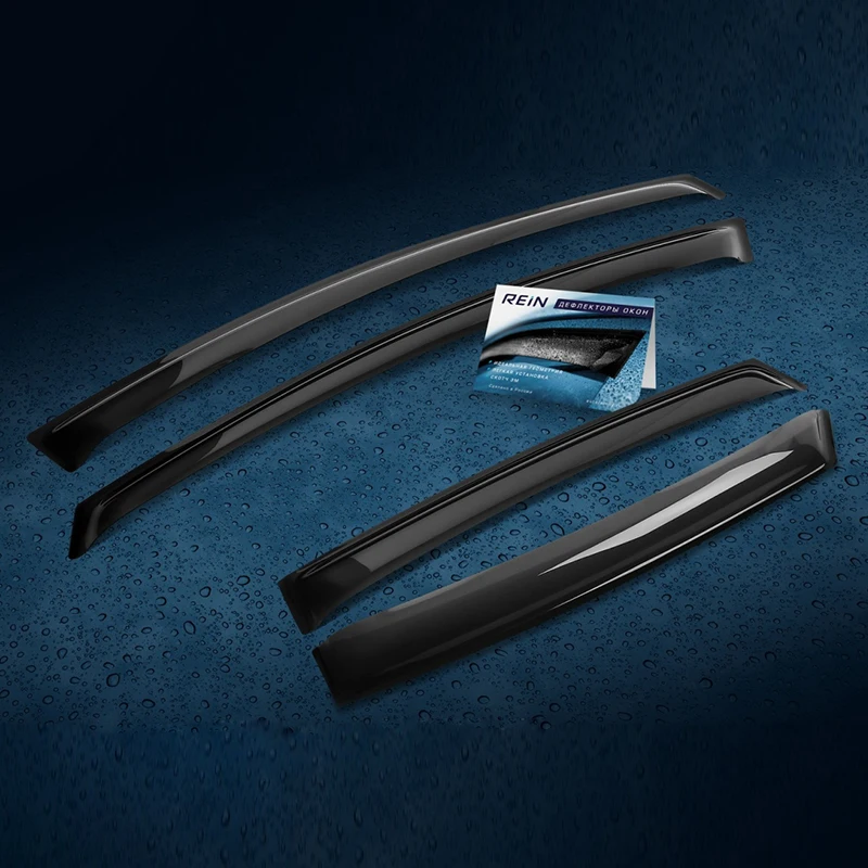 Deflector window (PATCH tape M) 4 PCs For CHEVROLET AVEO (5D) I 2003-2012/ZAZ VIDA 2012 hatchback Deflector window (PATCH tape M) 4 PCs For CHEVROLET AVEO (5D) I 2003-2012/ZAZ VIDA 2012 hatchback