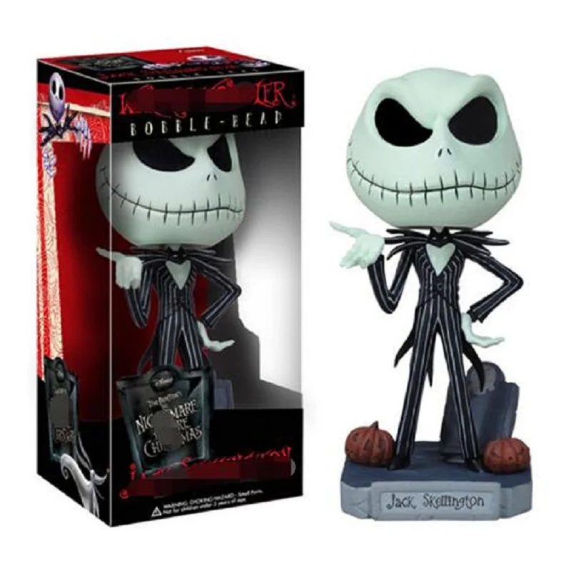 

NEW The Nightmare Before Christmas jack keychain Skellington Tim Burton Movie pocket pendent Collectible Model figure toy gift