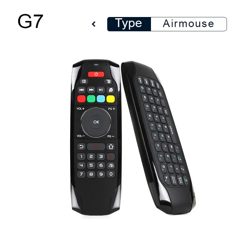 

Remote control G7 air mouse 2.4G Wireless Air Mouse backlight Gyroscope IR Learning for Android TV Box T9 X96Max X96S