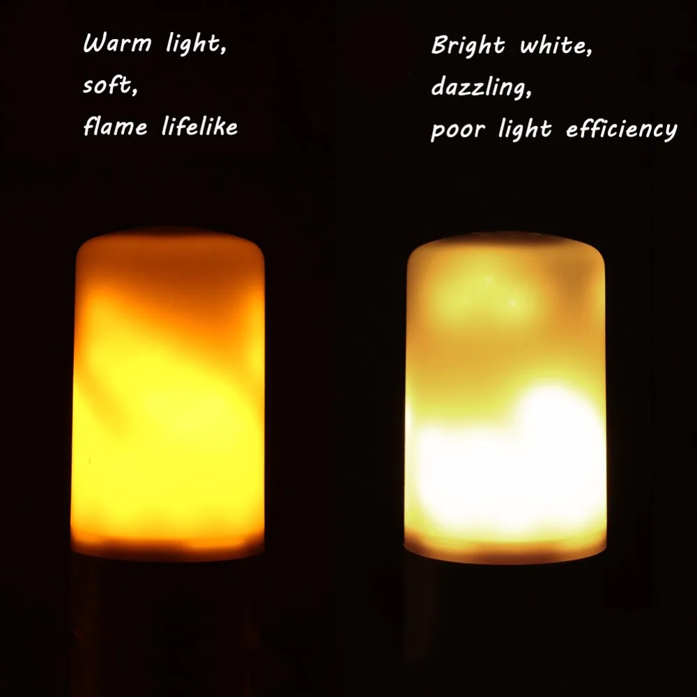 Luzes da Noite chama luz atmosfera lâmpada decorativa Function 1 : Led Flame Night Light