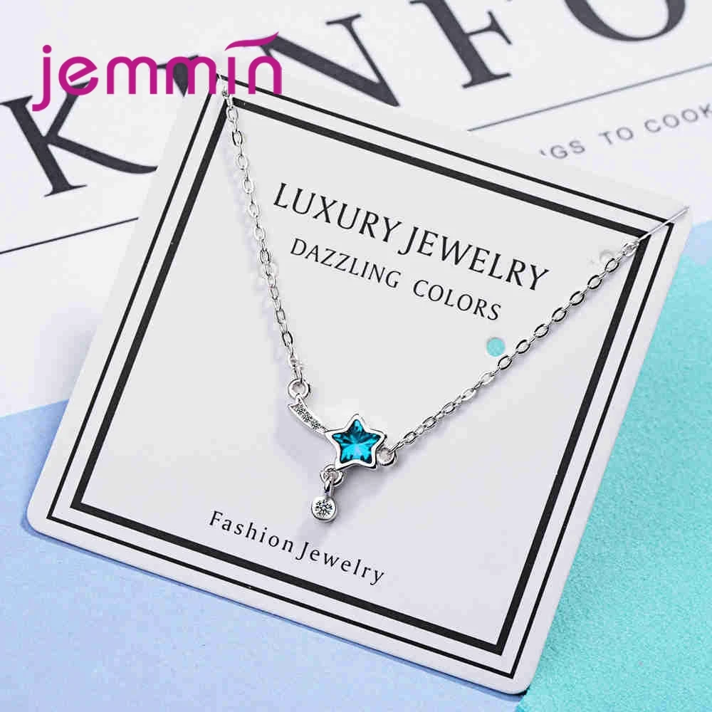 JEMMIN Genuine Brand Design Fashion Star Pendant Austrian crystal 925 Sterling Silver New Trendy Women Wedding Jewelry - Image 4