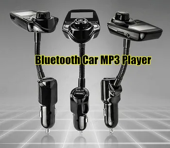 

New Bluetooth Handsfree CarKit Bluetooth FM Transmitter For Smart Phone MP3 Player Car Kit Charger