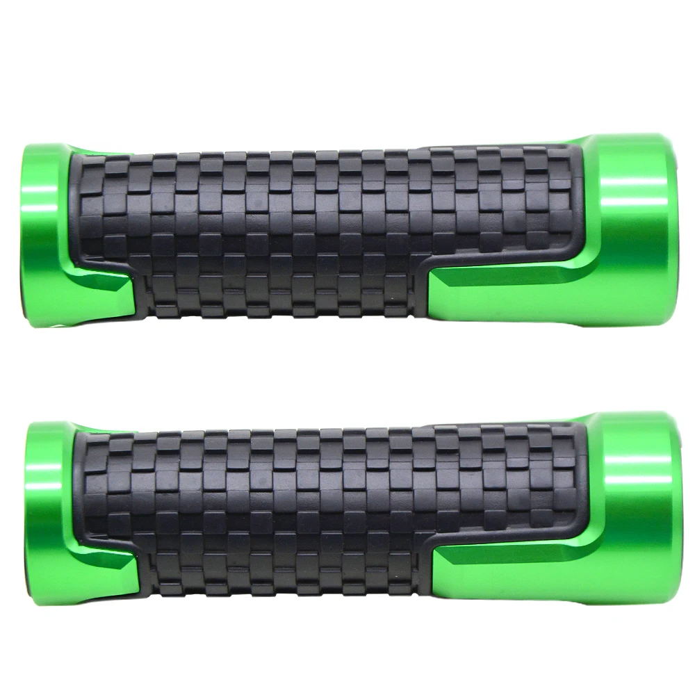 Motorcycle Handlebar Handle Bar Grips For Kawasaki Z900 Z 900 Z900RS GPZ500S/EX500R NINJA ZX10R Bajaj PulsaR 200 NS All Years - Color: green