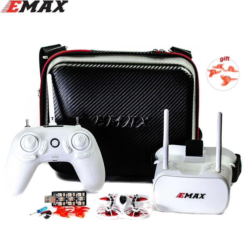 Emax Tinyhawk 75 мм F4 Magnum Mini 5,8G FPV Racing с камерой RC Drone 2~ 3S BNF с 2 парой 40 мм пропеллеров в подарок