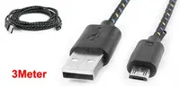 usb פין USB 5 כבל מטען כבל נתונים פין שחור Micro 3 Meter (2)