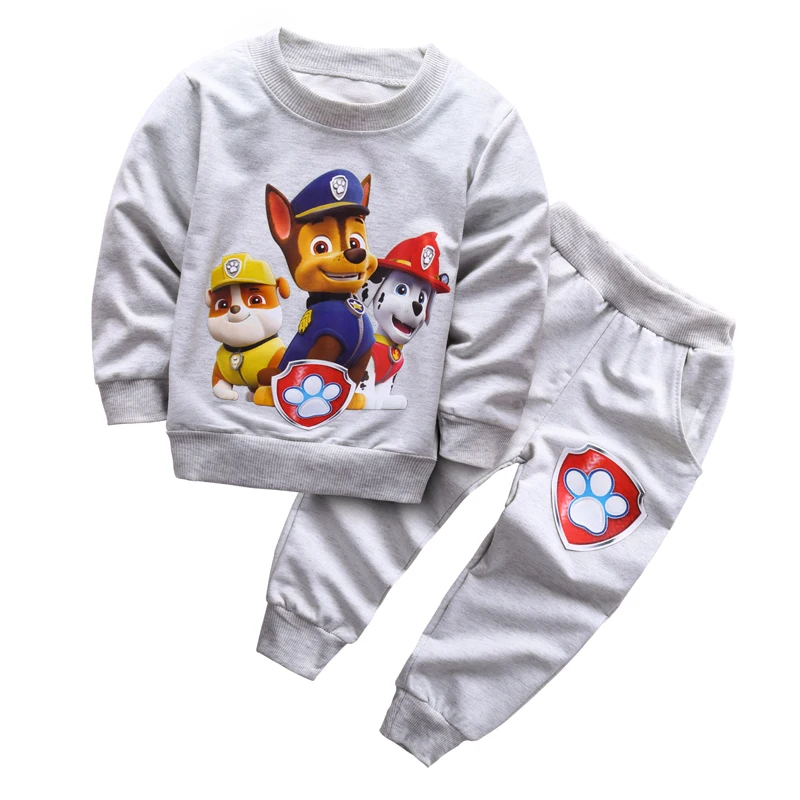 NEW 2017 Spring Baby Boys Clothing Set Casual Sport Patrulha Pata Tracksuit Infant Toddler Boys Clothes