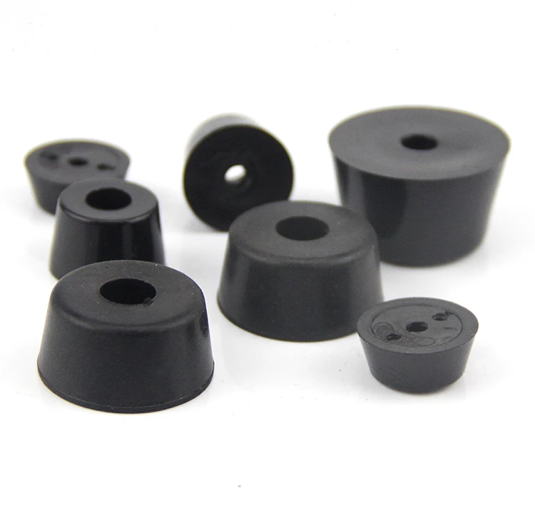 

5pcs diameter 21mm-25mm tapered rubber feet non-slip damping trapezoidal screw hole spacer gasket 12mm-31mm thickness