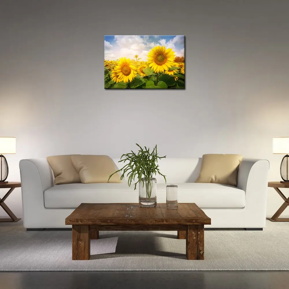 

Sunflower Canvas Painting Wall Art Cheap Flower Photo Prints on Canvas Art for Home Decoration Drop shipping