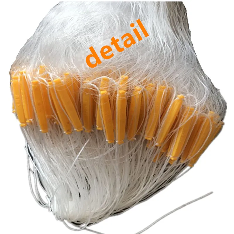 Monofilamento de Nylon Rede de Pesca Rede de Emalhar Armadilha de Pesca Net para a Pesca Grade Camada Pegajosa Net Peixe Rakolovka Visnet 1.2 M-2 m 3 4 net rede de pesca rede de emalhar