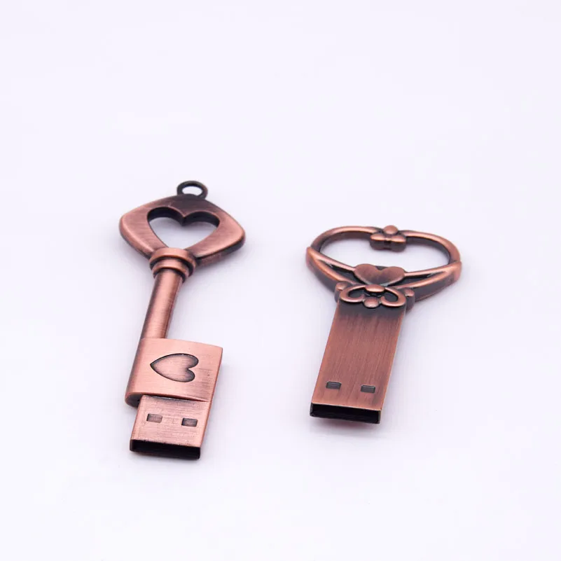 Usb флеш-накопитель с бронзовым ключом 2 0 более 10 шт. бесплатные металлические