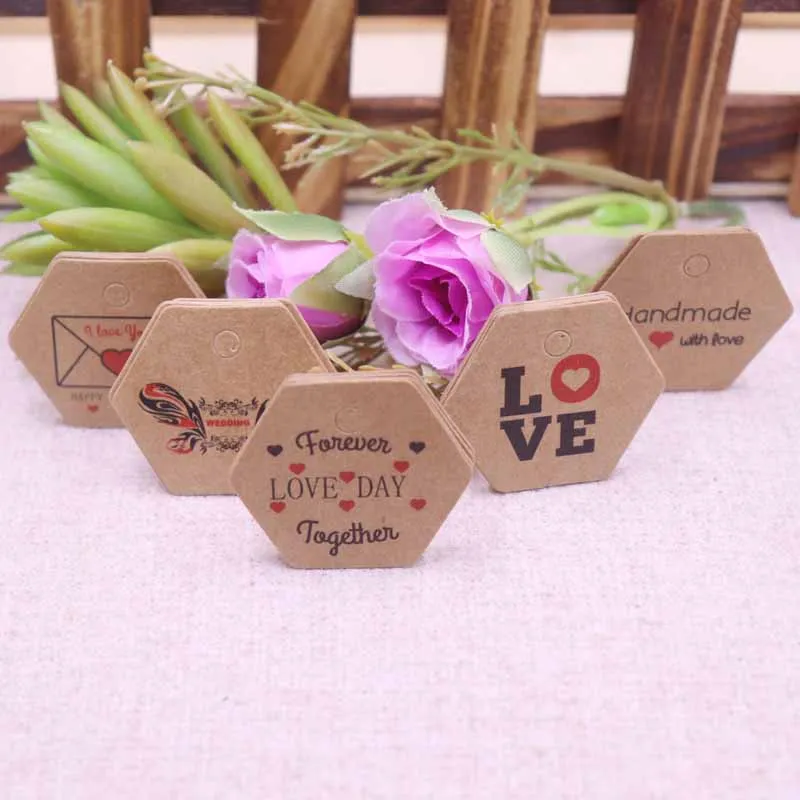100 шт valentie тег круг белая бумага love you милый код бирка пользовательские цена