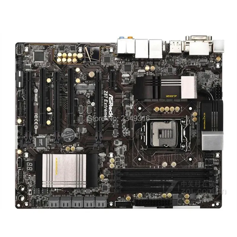 Б/у слот LGA1150 Z87 материнская плата для ASRock Z87 Extreme6 системная плата USB3.0 SATA3 DDR3