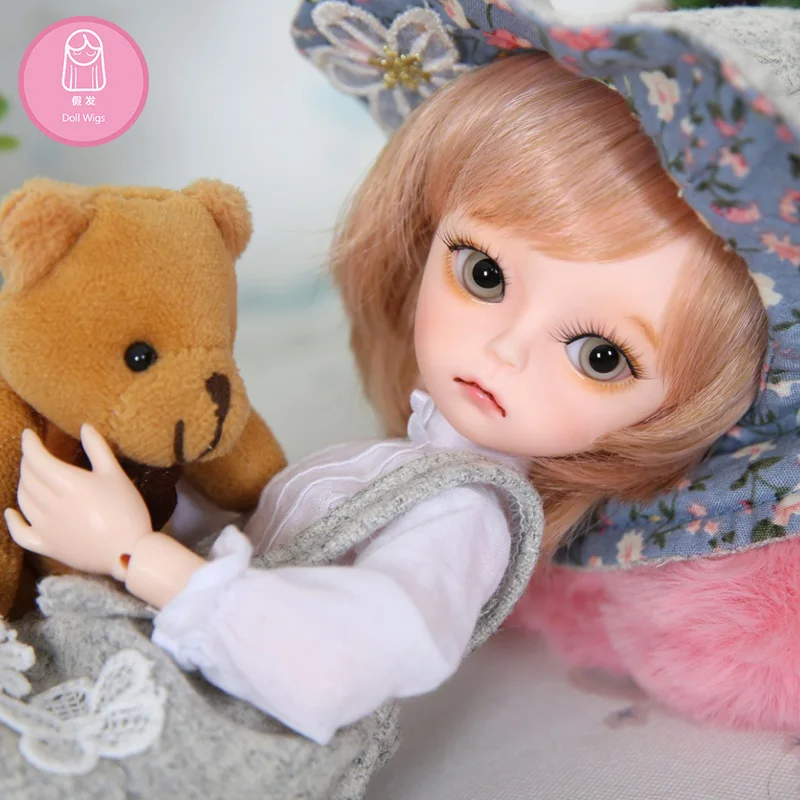 Парик для куклы BJD Бесплатная доставка 1/6 Napi Maron aimd Rimy высокотемпературный