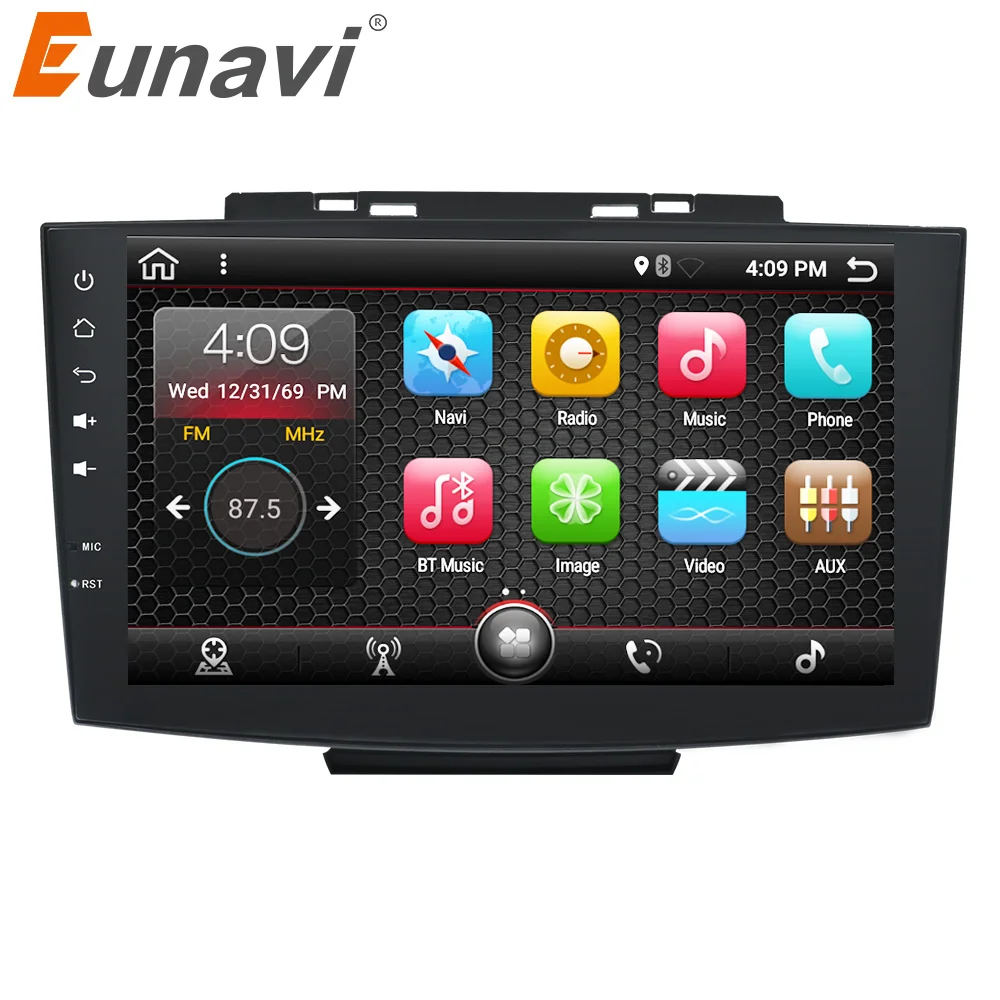 Eunavi 9 Quad core Double 2 Din Android 7 1 Multimedia font b Car b font