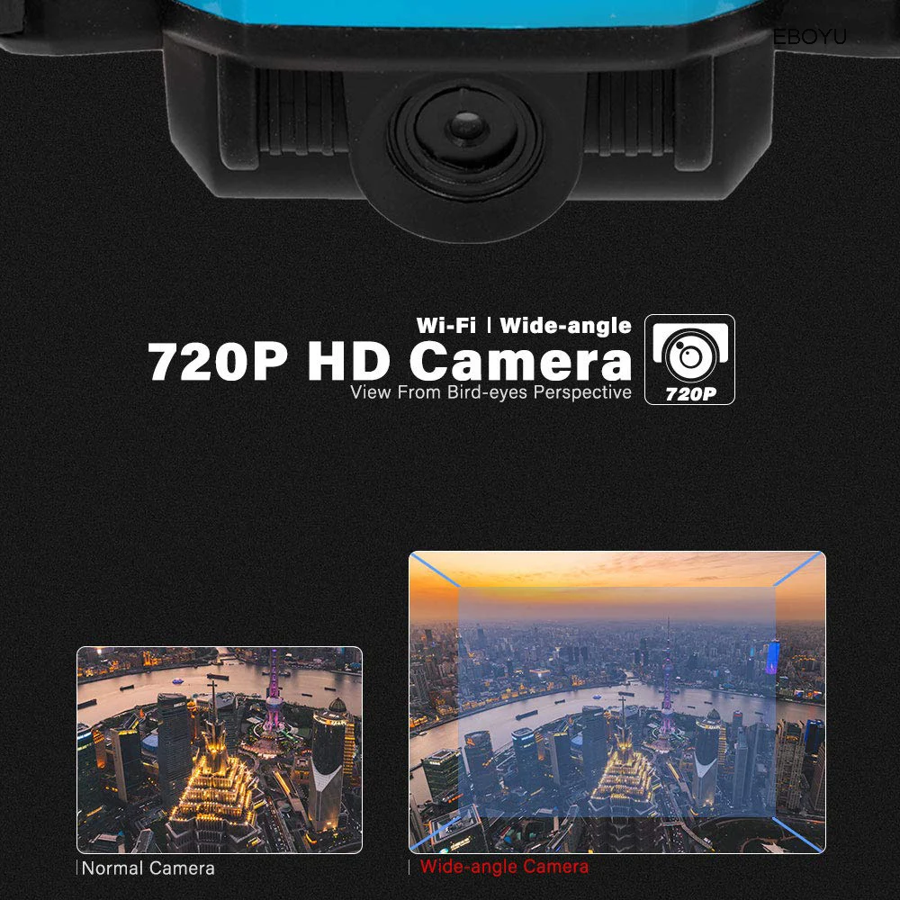 EBOYU SG800 Радиоуправляемый Дрон 720P/480P HD камера Wi Fi FPV жест Фото Видео удержание