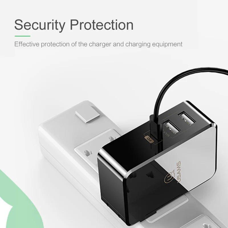 PD быстрое зарядное устройство USAMS US С Тип C & dual usb Выход 5 В/2.4a для IPhone X MacBook Huawei matebook