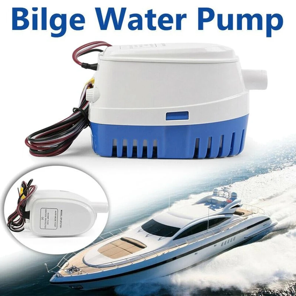 

Automatic Bilge Pump 1100 GPH DC 12V Boat Yacht Submersible Electric Water Pump Ignition Protection