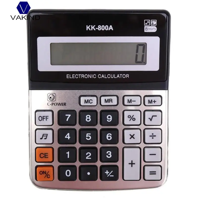 

VAKIND Portable 8 Digital Display Scientific Calculator Electronic Math Calculator Tool 145 X 115 mm For Office