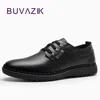 2017 nouvelle mode hommes en cuir véritable chaussures à lacets anti-dérapant talons décontracté pour hommes taille 39-44 oxfords hommes chaussures décontractées ► Photo 1/6