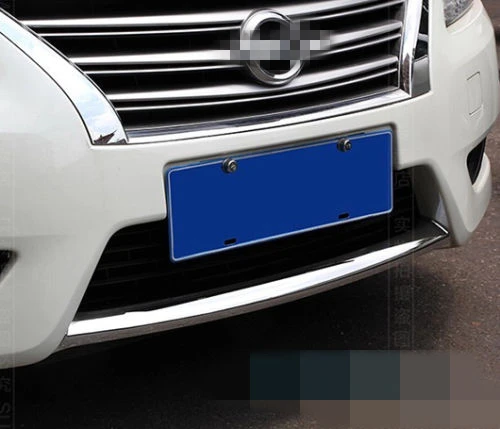 

FIT FOR 13- NISSAN SENTRA PULSAR SV CHROME FRONT LOWER BUMPER COVER MOLDING TRIM
