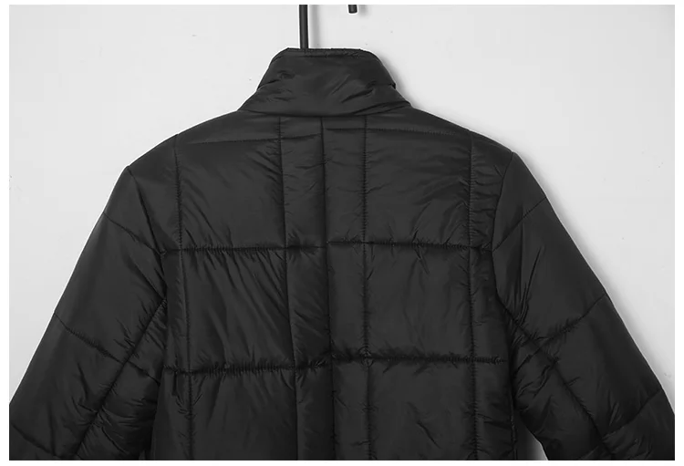 Костюм длинное пальто Ретро Ромбический дизайн мужская зимняя теплая куртка черный тонкий
