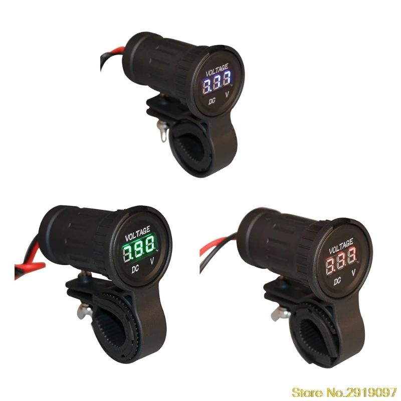 

Voltmeter Waterproof 12-24V DC LED Digital Display Universal Car Motorcycle Drop Shipping Support