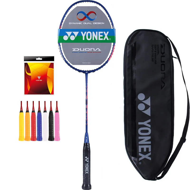 Новая Подлинная Yonex полностью углеродная Duora 33 ракетка для бадминтона, ракетка для бадминтона, нанизанная и свободная рукоятка