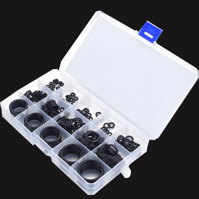 Heißer 200 stücke O Ring Gummi Mini Runde NBR O-ring Sortiment Washer  Dichtung Abdichtung Kit 15 Größen O ring Set Mit Kunststoff Lagerung Box -  AliExpress