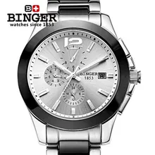 Binger Brand relogio Luxury Men Casual watches Unisex vintage couple ceramic waterproof watch fashion Dress Wristwatch
