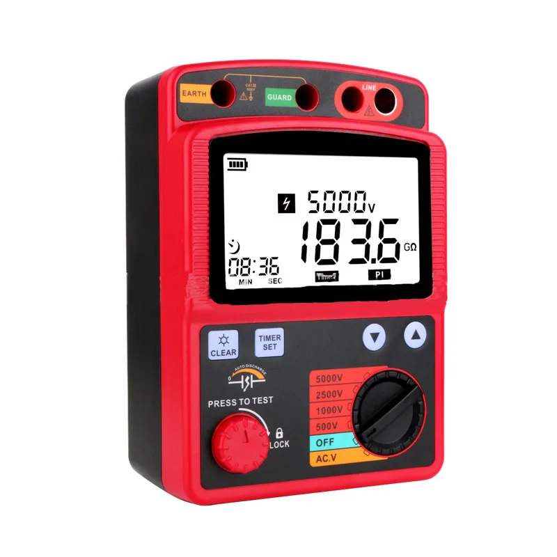 GM3125 High Voltage 5KV Insulation Resistance Tester Meter Megohmmeter 5000V Insulation megger