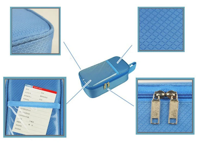 Аптечка для инсулина большого размера Портативная сумка для пикника диабетический инсулиновый футляр для путешествий кулер коробка 2 шт ледяные гели и термометры
